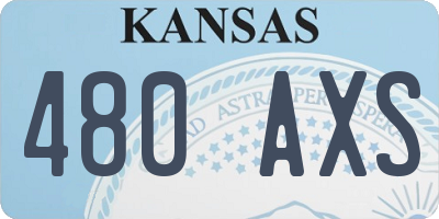 KS license plate 480AXS