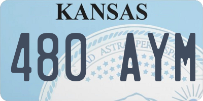 KS license plate 480AYM