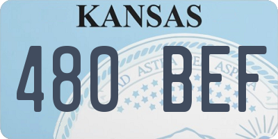 KS license plate 480BEF