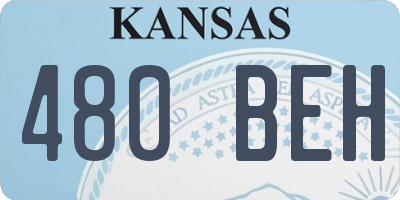 KS license plate 480BEH