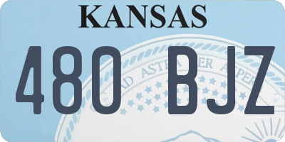 KS license plate 480BJZ