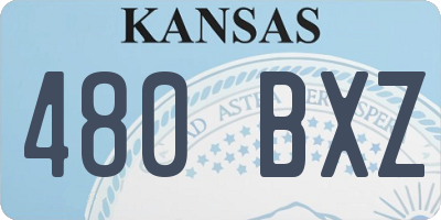 KS license plate 480BXZ