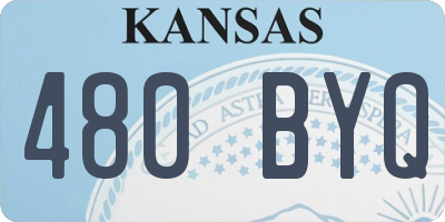 KS license plate 480BYQ
