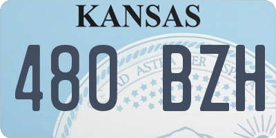 KS license plate 480BZH
