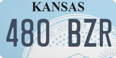 KS license plate 480BZR