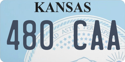 KS license plate 480CAA