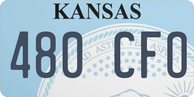KS license plate 480CFO