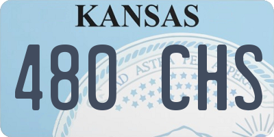 KS license plate 480CHS