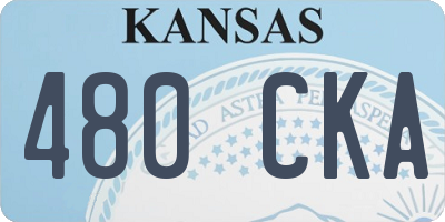 KS license plate 480CKA