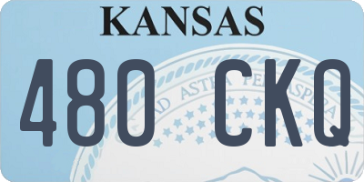 KS license plate 480CKQ