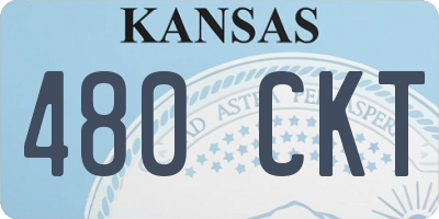 KS license plate 480CKT
