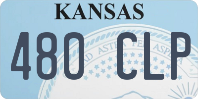 KS license plate 480CLP