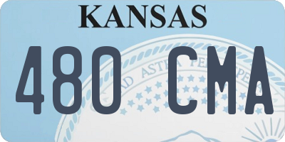 KS license plate 480CMA