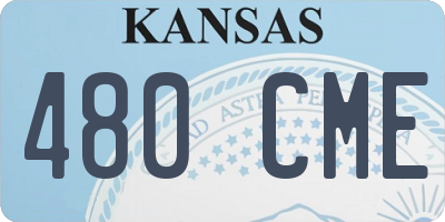 KS license plate 480CME