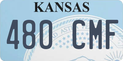 KS license plate 480CMF