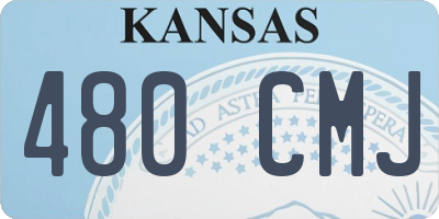 KS license plate 480CMJ