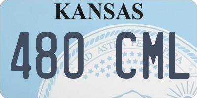 KS license plate 480CML
