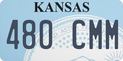 KS license plate 480CMM