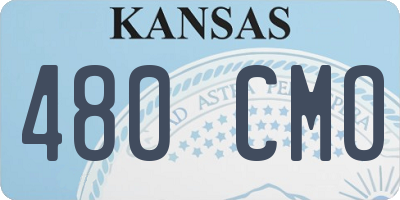 KS license plate 480CMO
