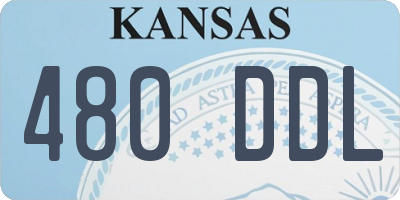 KS license plate 480DDL