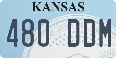 KS license plate 480DDM