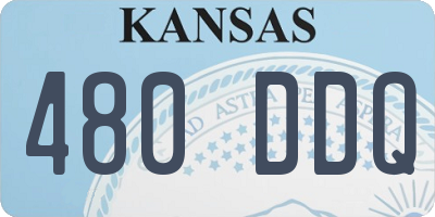 KS license plate 480DDQ