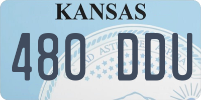 KS license plate 480DDU