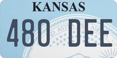 KS license plate 480DEE