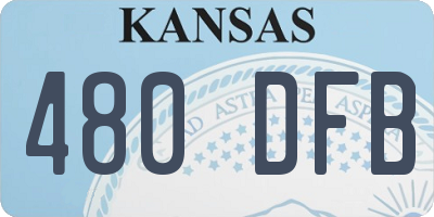 KS license plate 480DFB