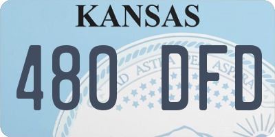 KS license plate 480DFD