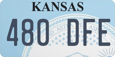 KS license plate 480DFE