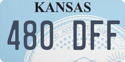 KS license plate 480DFF