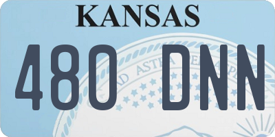 KS license plate 480DNN