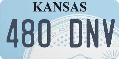 KS license plate 480DNV