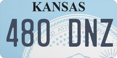 KS license plate 480DNZ