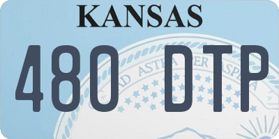 KS license plate 480DTP