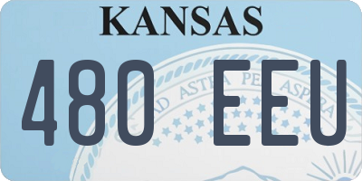 KS license plate 480EEU