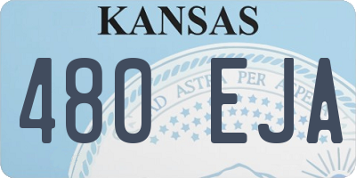 KS license plate 480EJA