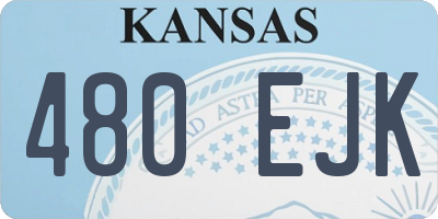 KS license plate 480EJK