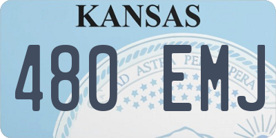 KS license plate 480EMJ