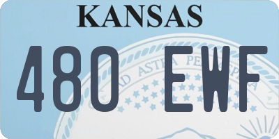 KS license plate 480EWF
