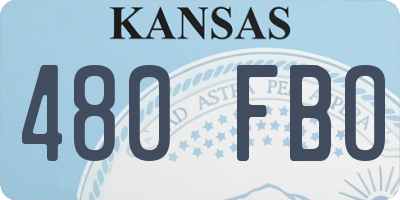 KS license plate 480FBO