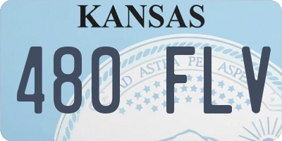 KS license plate 480FLV