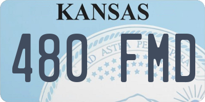 KS license plate 480FMD