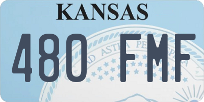 KS license plate 480FMF