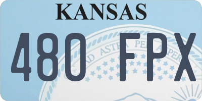 KS license plate 480FPX