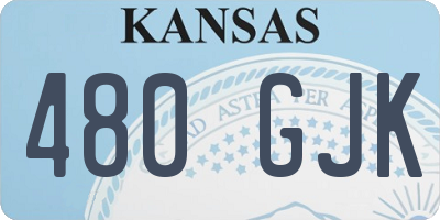 KS license plate 480GJK