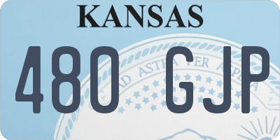 KS license plate 480GJP