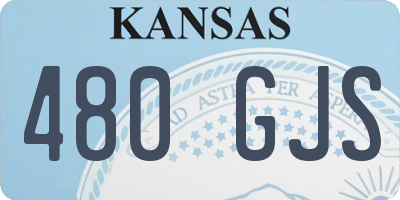 KS license plate 480GJS