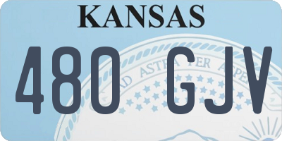 KS license plate 480GJV